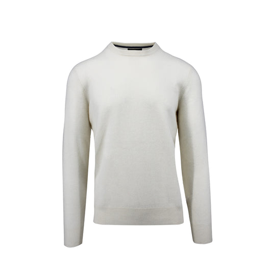 White Haze Crewneck Cashmere Sweater