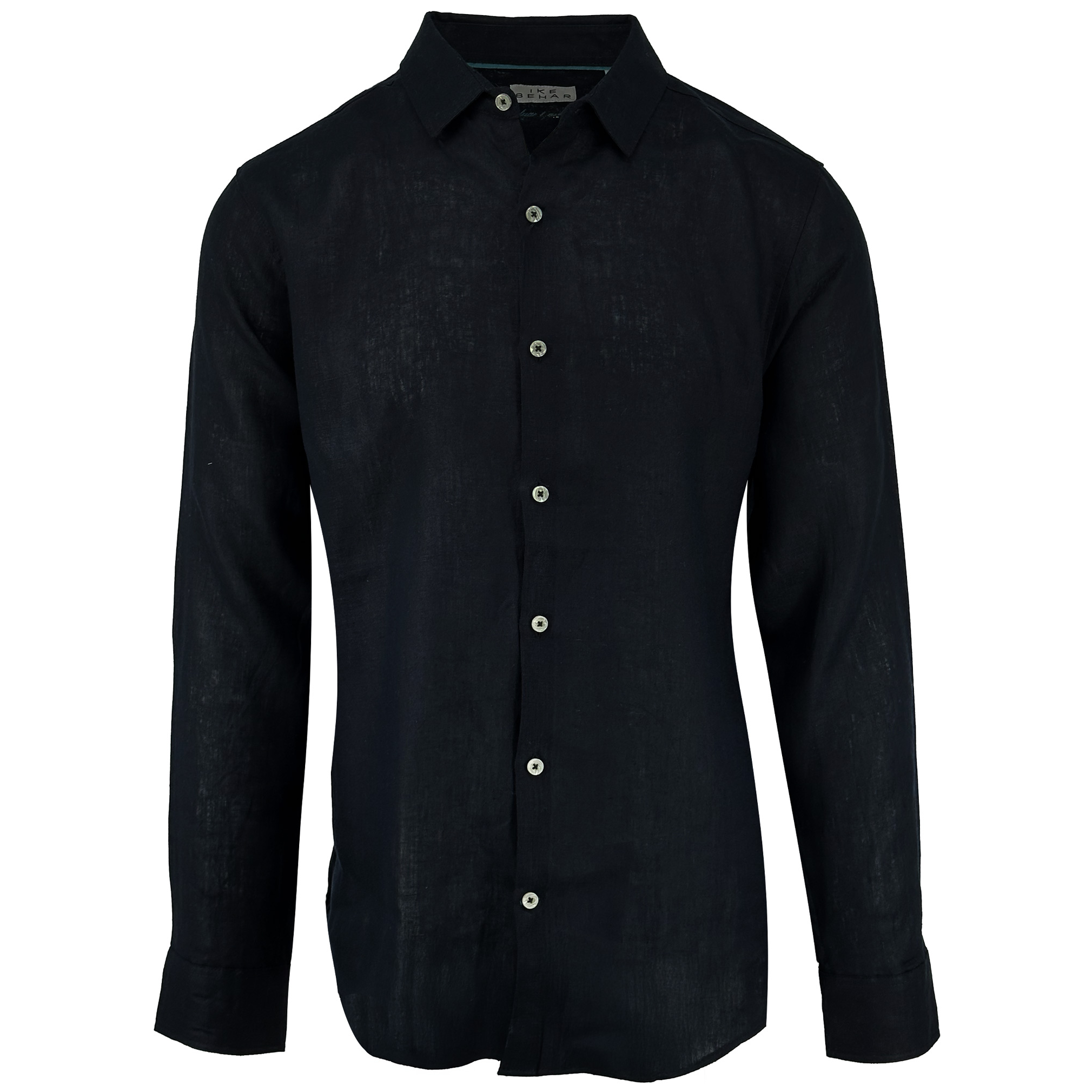 Men's Black Coal Pure Linen Shirt – Ike Behar