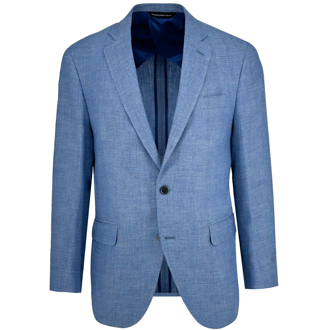 Men's Deep Sky Blue Chevron Sport Coat Jacket – Ike Behar