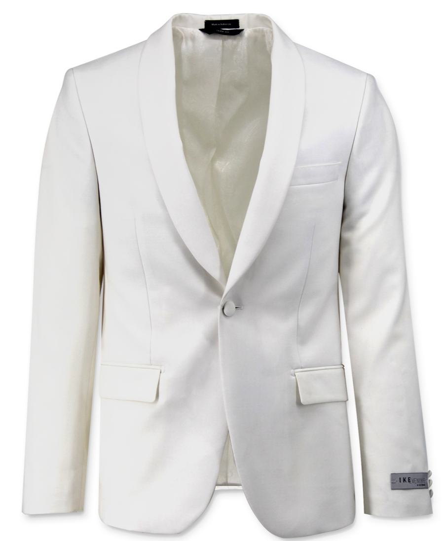 Men's Shawl Collar White Tuxedo Jacket – Ike Behar