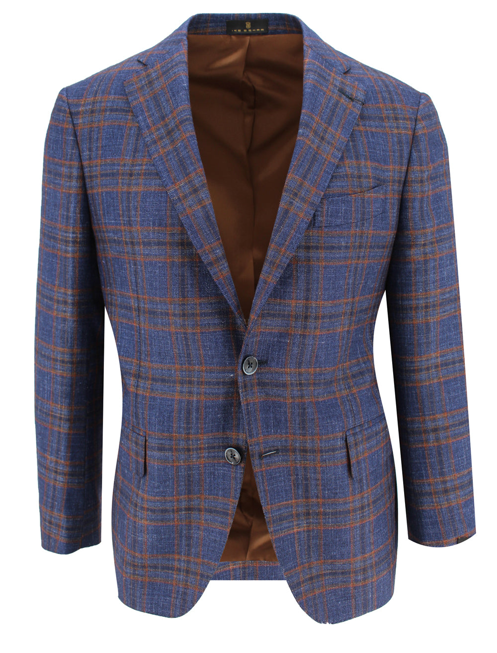 Men's Navy with Rust Cashmere Sport Coat Jacket – Ike Behar