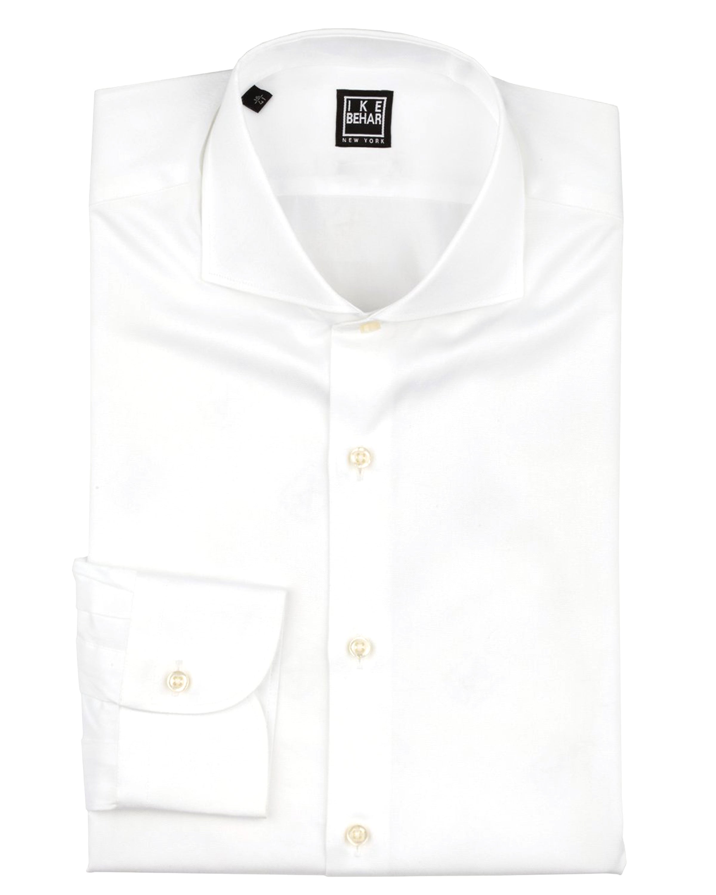 Spread Collar White Twill Dress Shirt 34/35 / 15.5 Spread Collar White Twill Dress Shirt 34/35 / 15.5