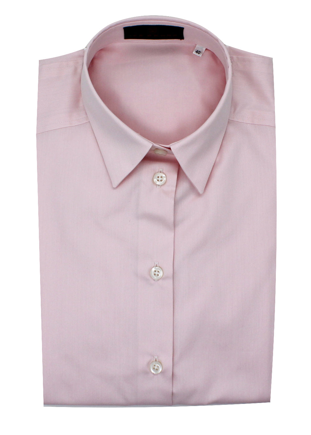 Pink Twill Ladies Shirt - Ike Behar Pink Twill Ladies Shirt - Ike Behar