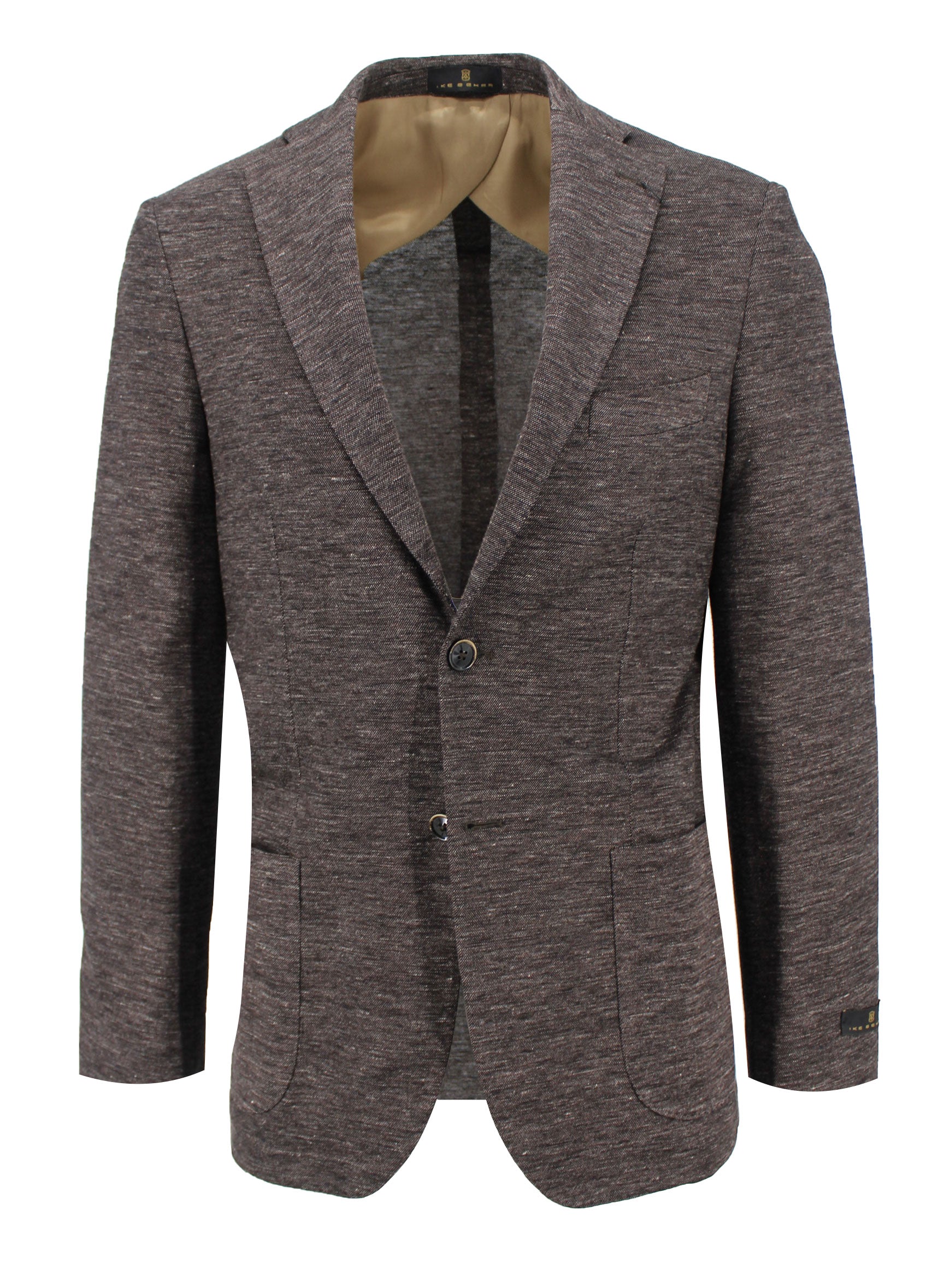 Chocolate Woven Knit Sport Coat Ike Behar