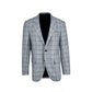 Grey with Navy Window Pane Bamboo Sport Coat