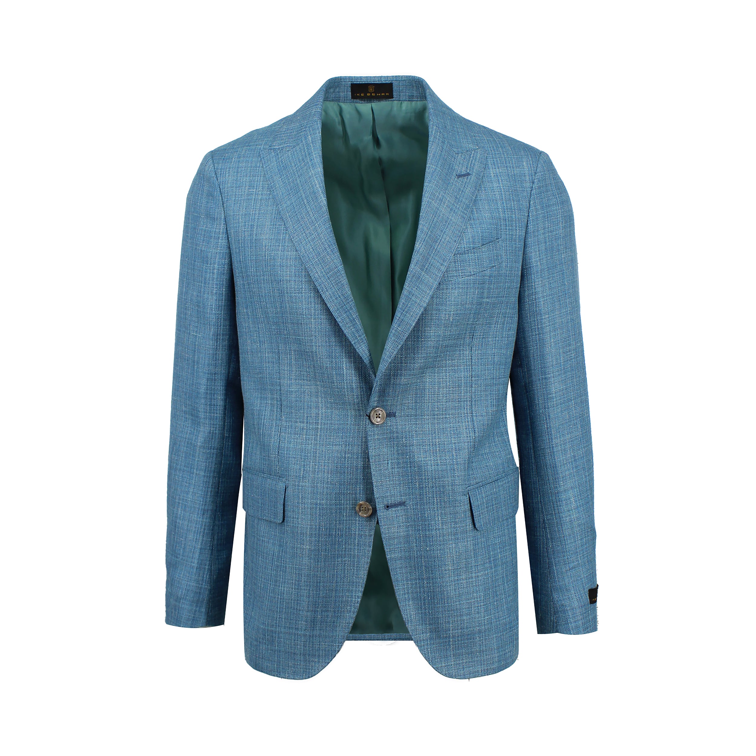 Men's Teal Melange Basket Weave Sport Coat Jacket – Ike Behar