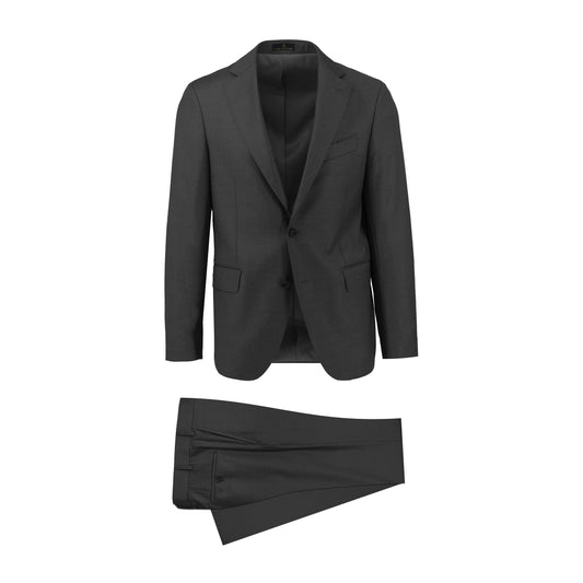 Notch Lapel Charcoal Suit