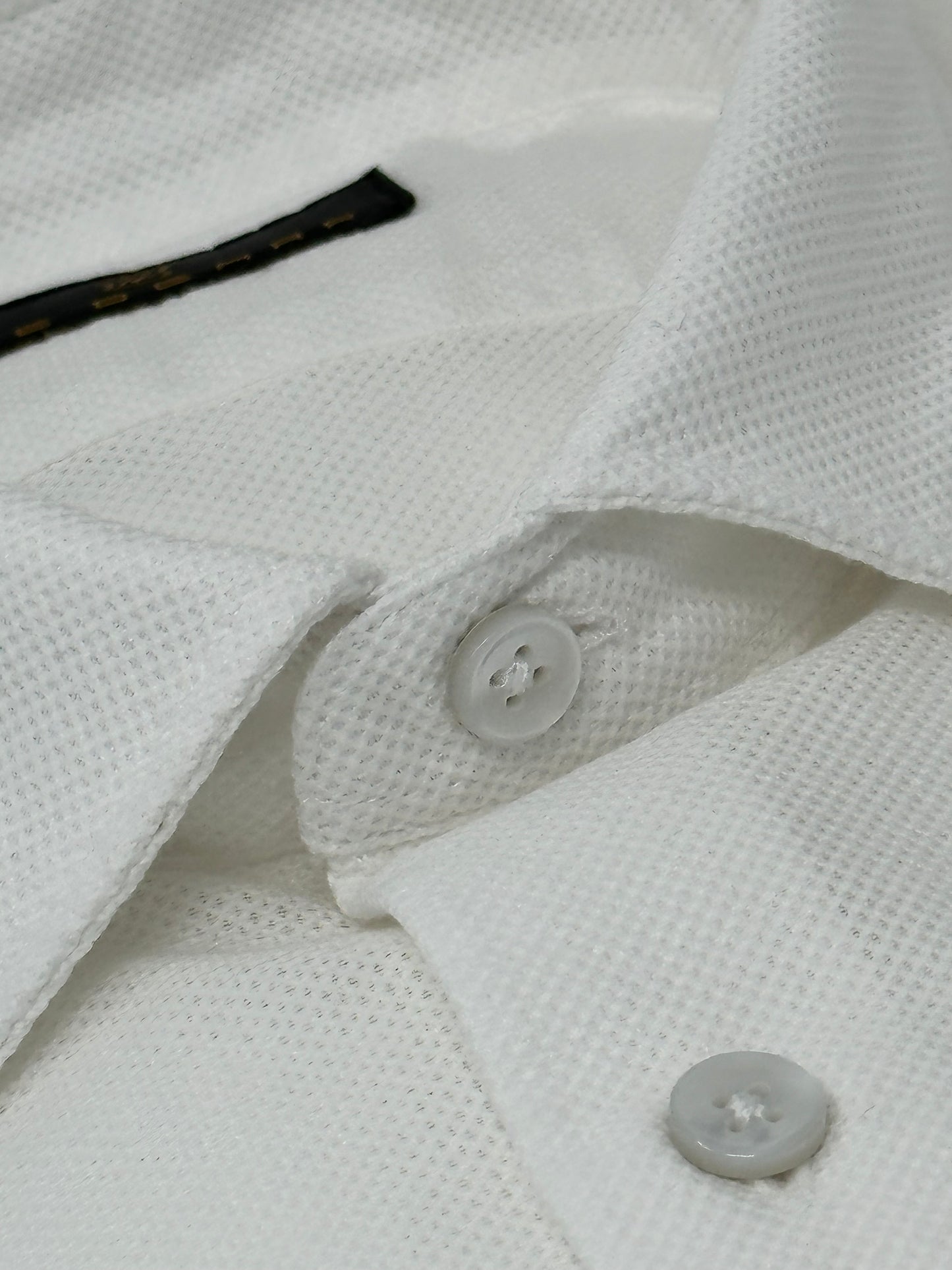 White Cotton Pique Shirt