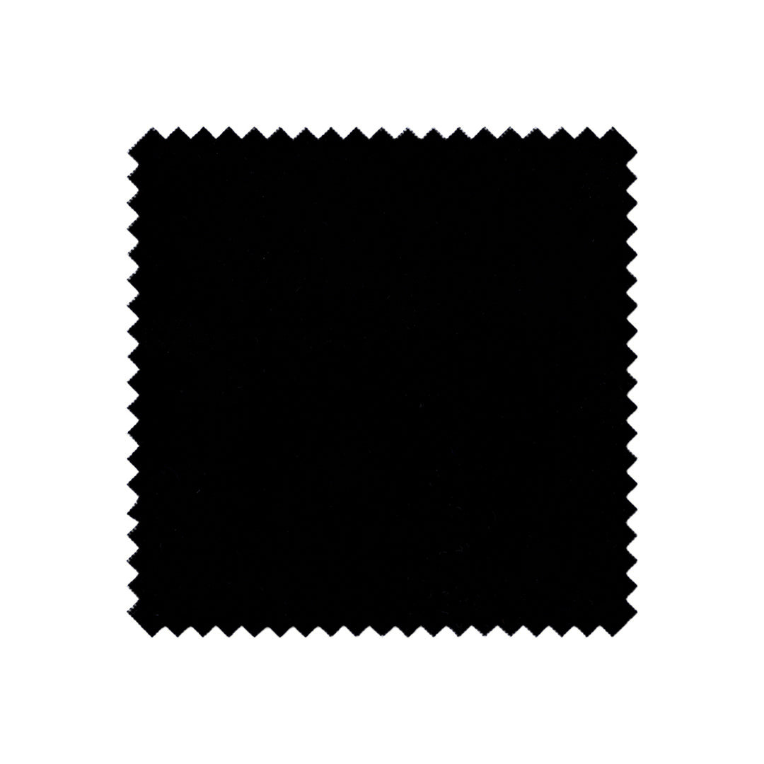 Solid black square swatch on a white background