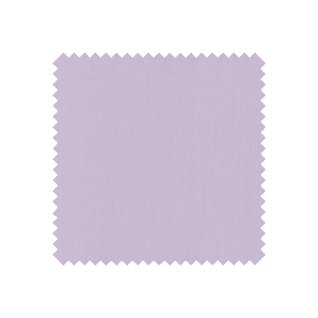 Swatch of light purple fabric on a white background