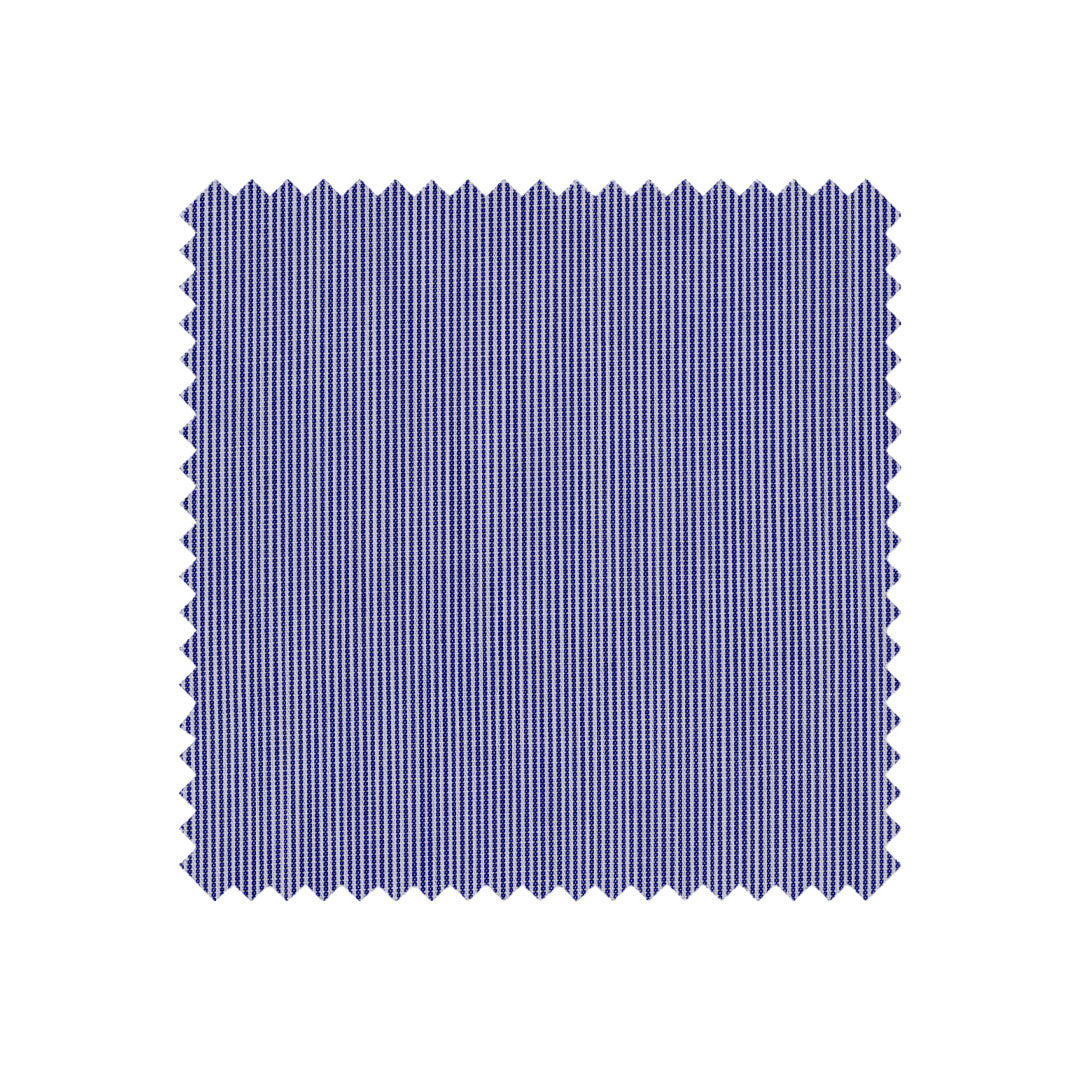 Blue fabric swatch with a subtle pattern on a white background