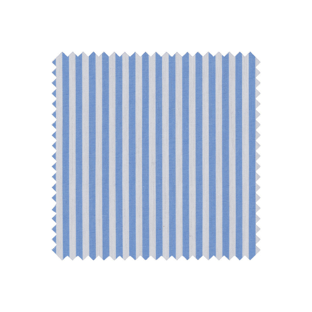 Blue and white striped pattern swatch on a white background