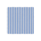 Blue and white striped pattern swatch on a white background