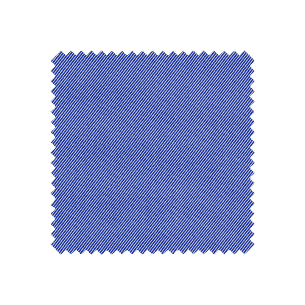 Blue fabric swatch on a white background