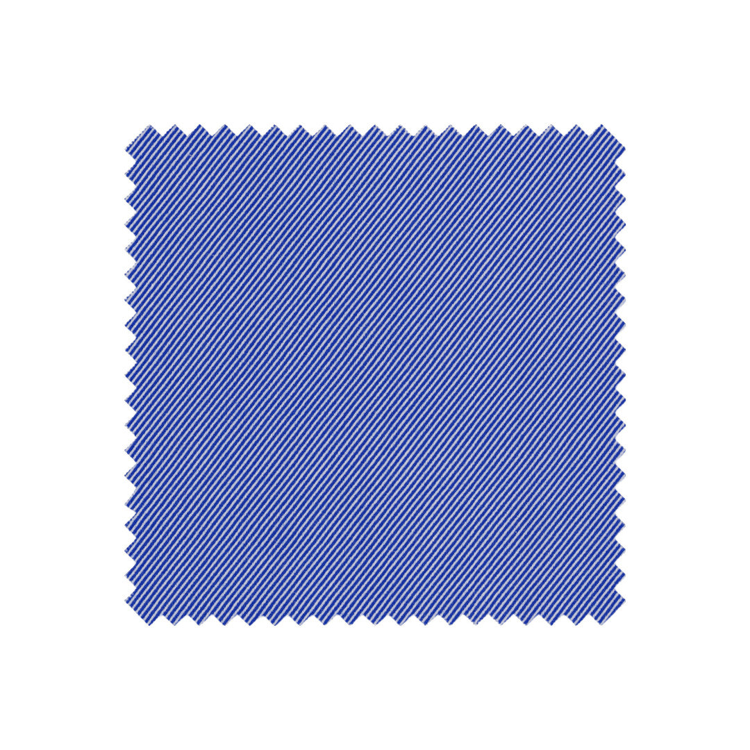 Blue fabric swatch on a white background
