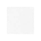 White fabric swatch with a subtle pattern on a white background