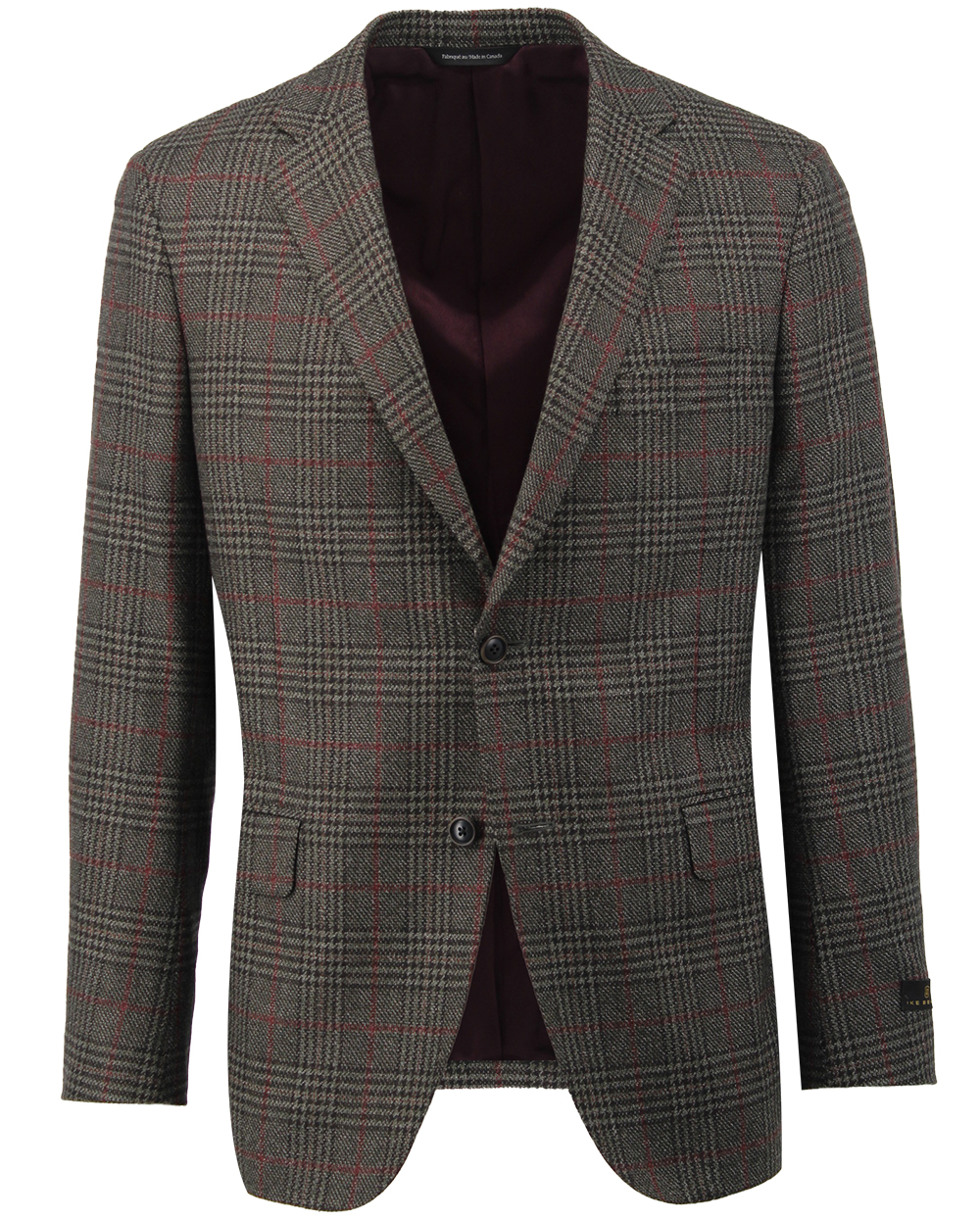 Men's olive glen plaid sport coat jacket made of wool silk blend - Shop stylish high-quality mens sport coats by Ike Behar