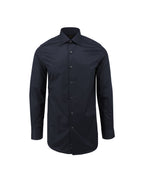 Black Midnight Noir Natural Stretch Cotton Dress Shirt - Cute mens dress shirts by Ike Behar