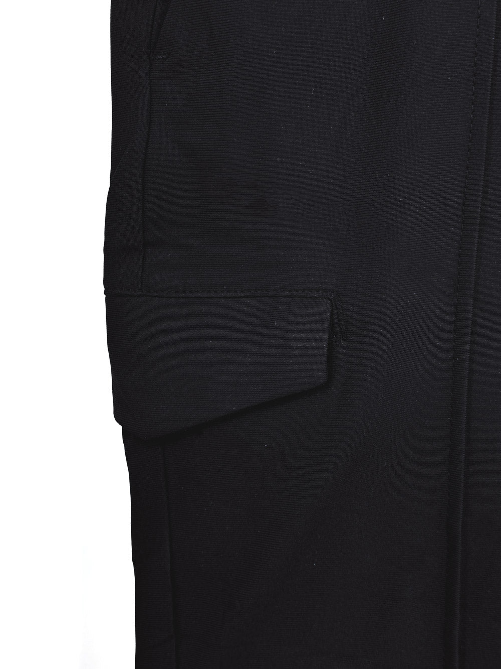 Men's black pleated single cargo flex tech pant with an interior drawstring. Shop stylish, high-quality mens pants by Ike Behar