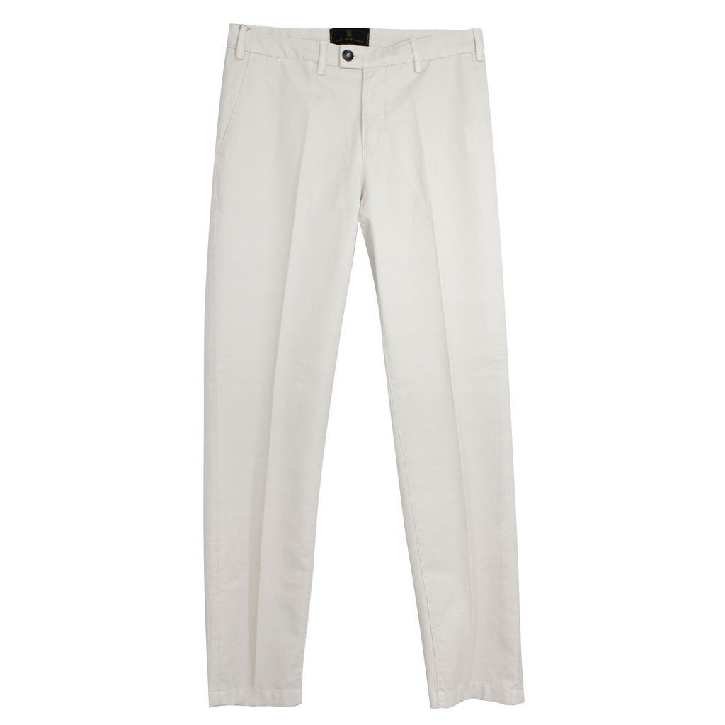 Cotton Linen White Mens Chino Pant. Shop stylish high-quality best mens chino pants by Ike Behar.