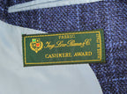 Ike Behar Light Navy Check Cashmere Sport Coat, crafted from 100% Loro Piana cashmere Italian made