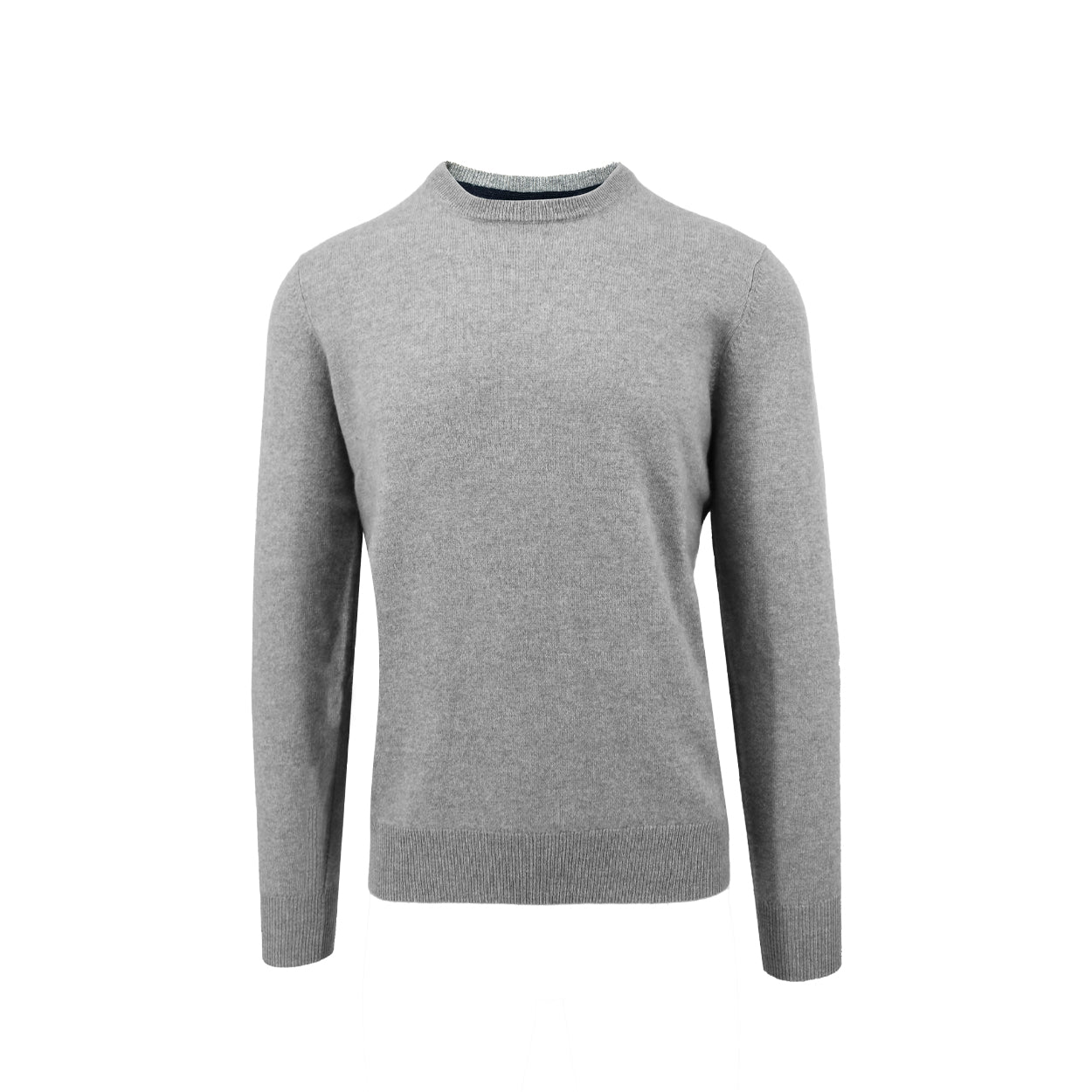 Men's cement crewneck cashmere sweater made of 100% cashmere - Shop stylish high-quality mens sweaters by Ike Behar