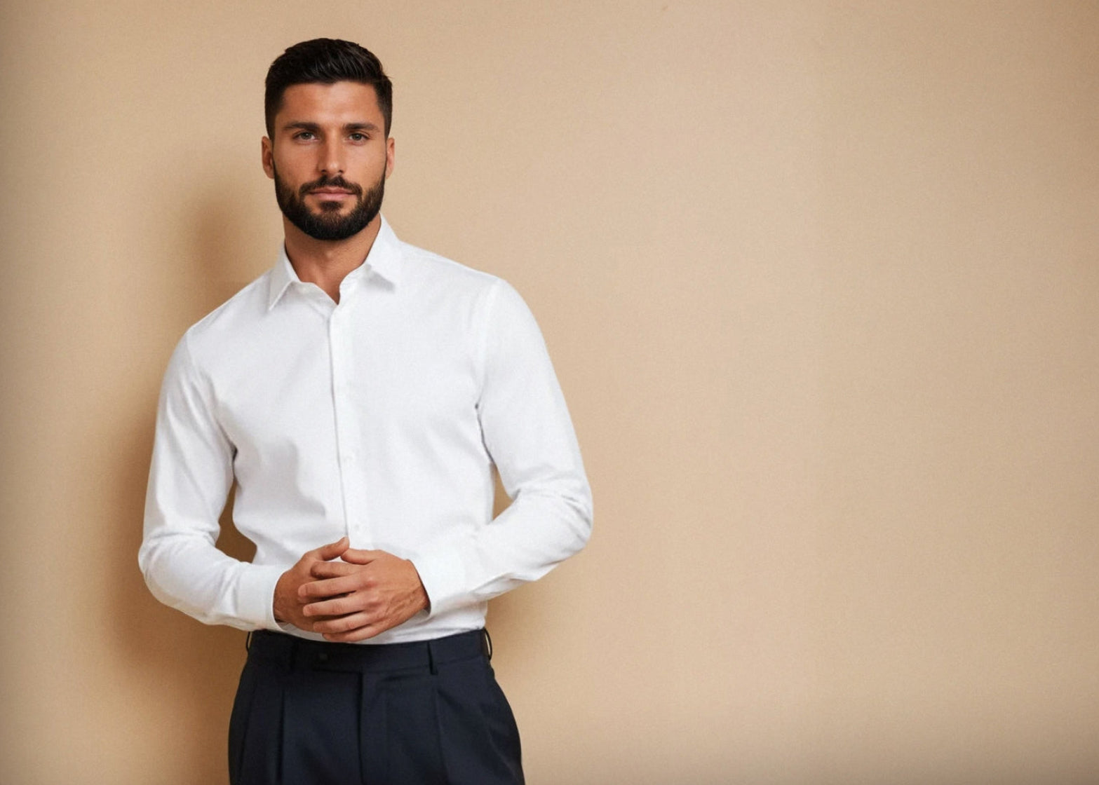 ike behar white dress shirt Ike Behar Vincent White Pleated Laydown Tuxedo Shirt 18 34-35