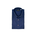 Men's Dark Navy Two-Pocket Western Shirt. Shop stylish high-quality mens shirts by Ike Behar.