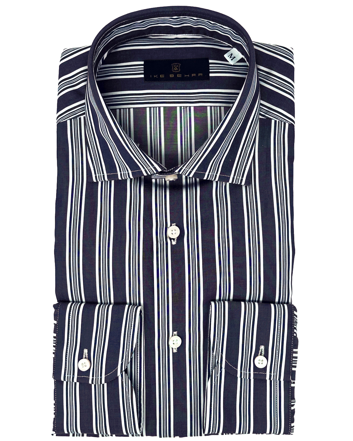 Navy Stripe Sport Shirt M Navy Stripe Sport Shirt M