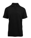Men's black pima johnny collar polo T-shirt - Shop stylish high-quality mens polo t-shirt by Ike Behar