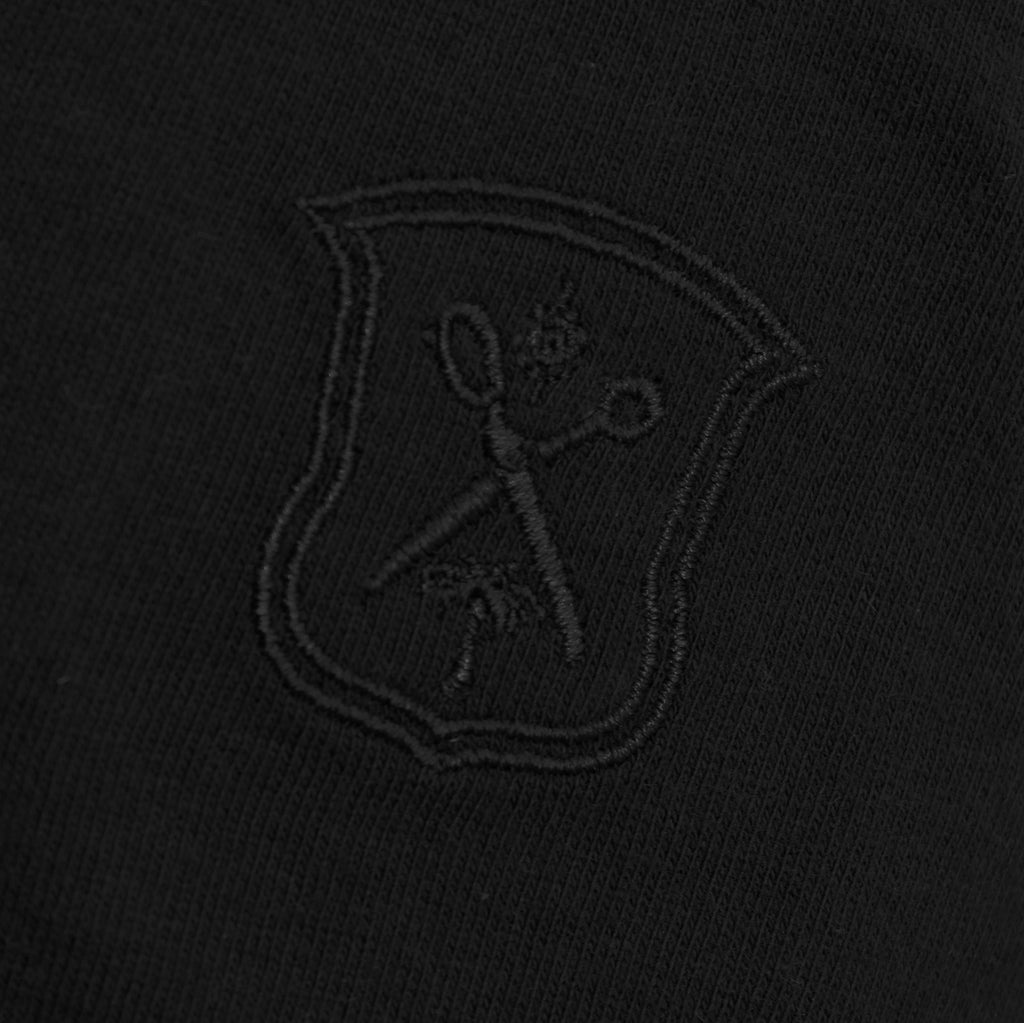 Men's black pima johnny collar polo T-shirt - Shop stylish high-quality mens polo t-shirt by Ike Behar