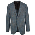 Men's brown and forrest green buffalo check sport coat jacket made of wool silk blend - Shop stylish high-quality mens sport coats by Ike Behar