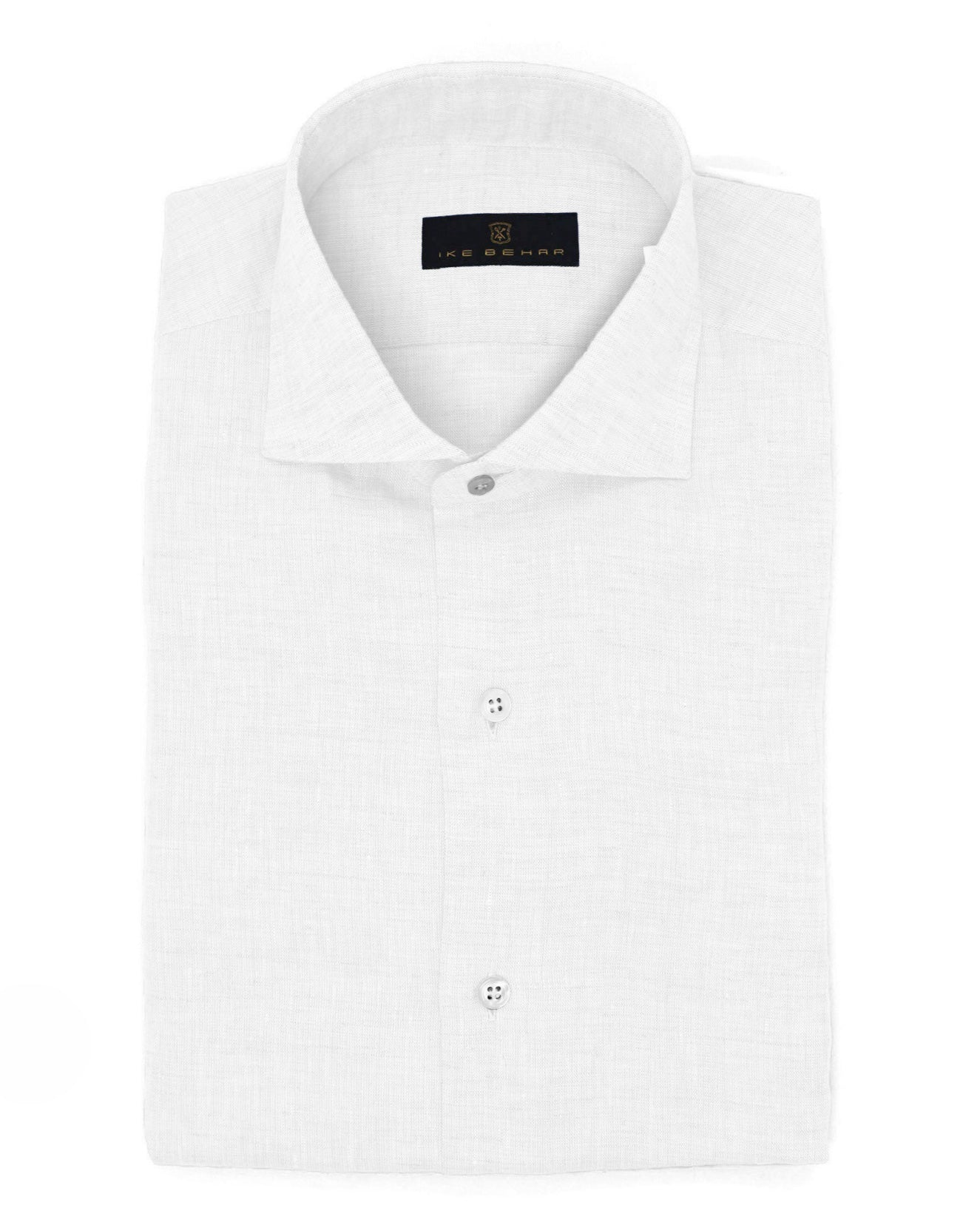 Classic White Hand Finished Italian Linen Shirt