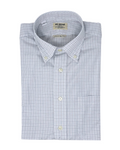 Men's graph check button-down shirt made of 100% cotton - Shop stylish high-quality mens shirts by Ike Behar