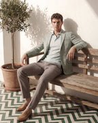 Sage Green with Sky Windowpane Sport Coat