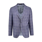 Men's lavender check sport coat jacket made of 100% super wool - Shop stylish high-quality mens sport coats by Ike Behar
