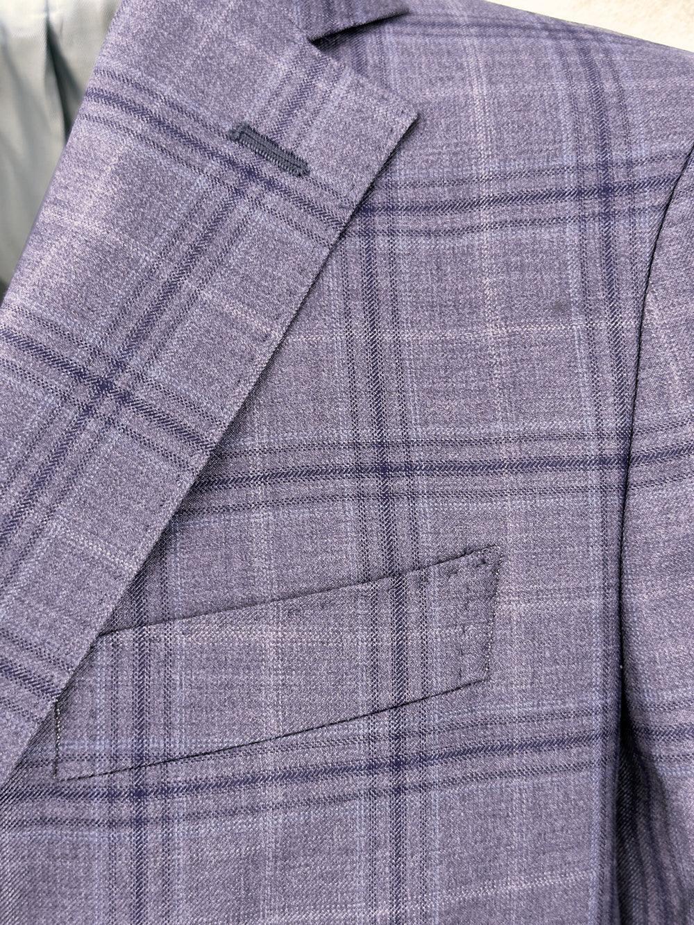 Men's lavender check sport coat jacket made of 100% super wool - Shop stylish high-quality mens sport coats by Ike Behar