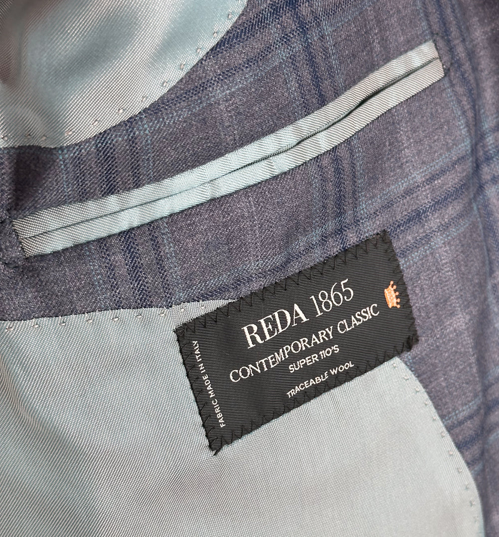 Men's lavender check sport coat jacket made of 100% super wool - Shop stylish high-quality mens sport coats by Ike Behar