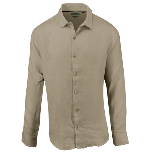 Mushroom Pure Linen Shirt XXL