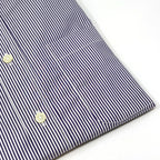 Men's navy blue stripe button-down shirt made of 100% cotton - Shop stylish high-quality mens shirts by Ike Behar