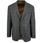 Men's Olive Check New Zealand Merino Sport Coat made of 100% wool - Shop stylish high-quality mens sport coats by Ike Behar