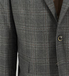 Men's Olive Check New Zealand Merino Sport Coat made of 100% wool - Shop stylish high-quality mens sport coats by Ike Behar