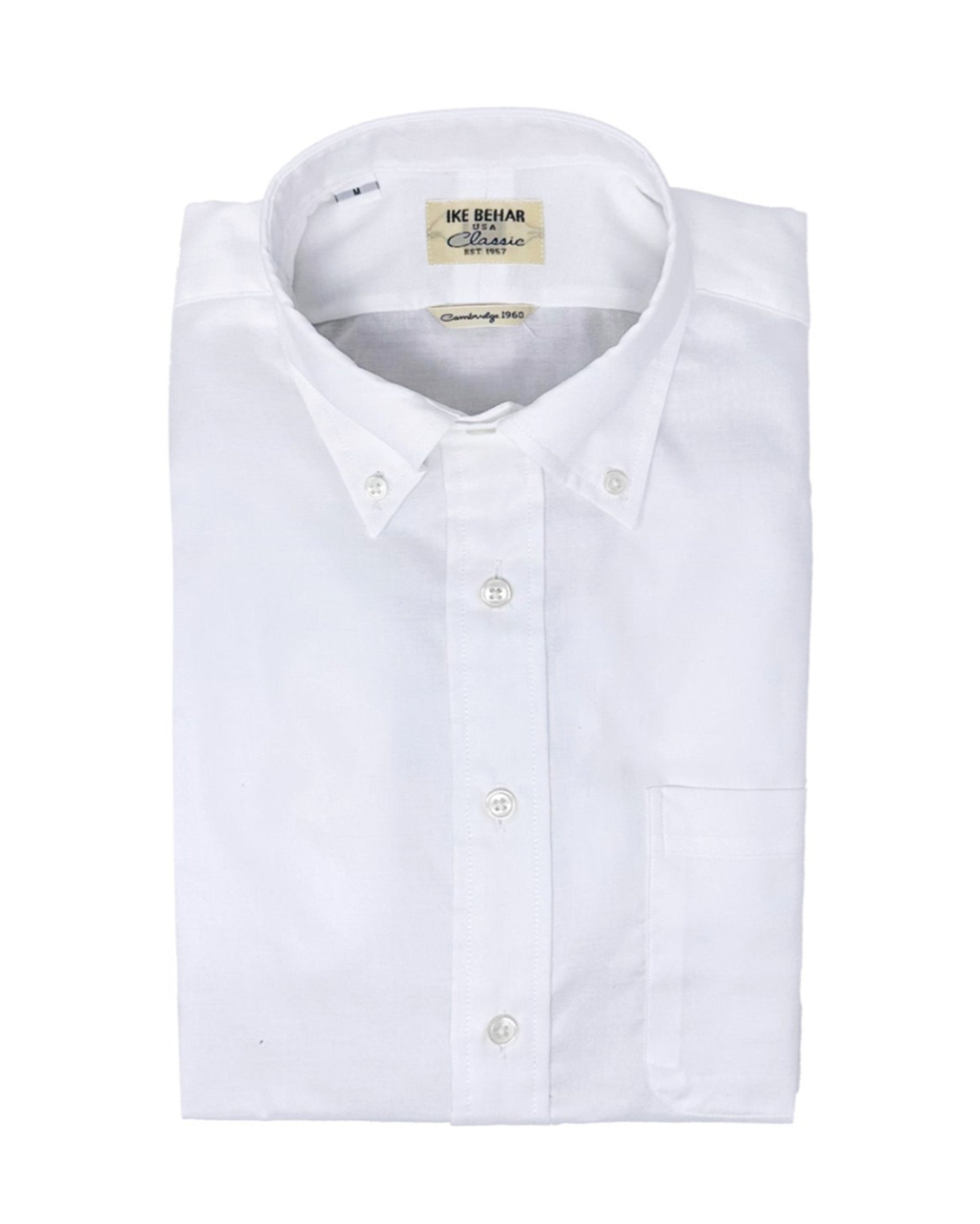 Men's White Oxford Button-Down Shirt