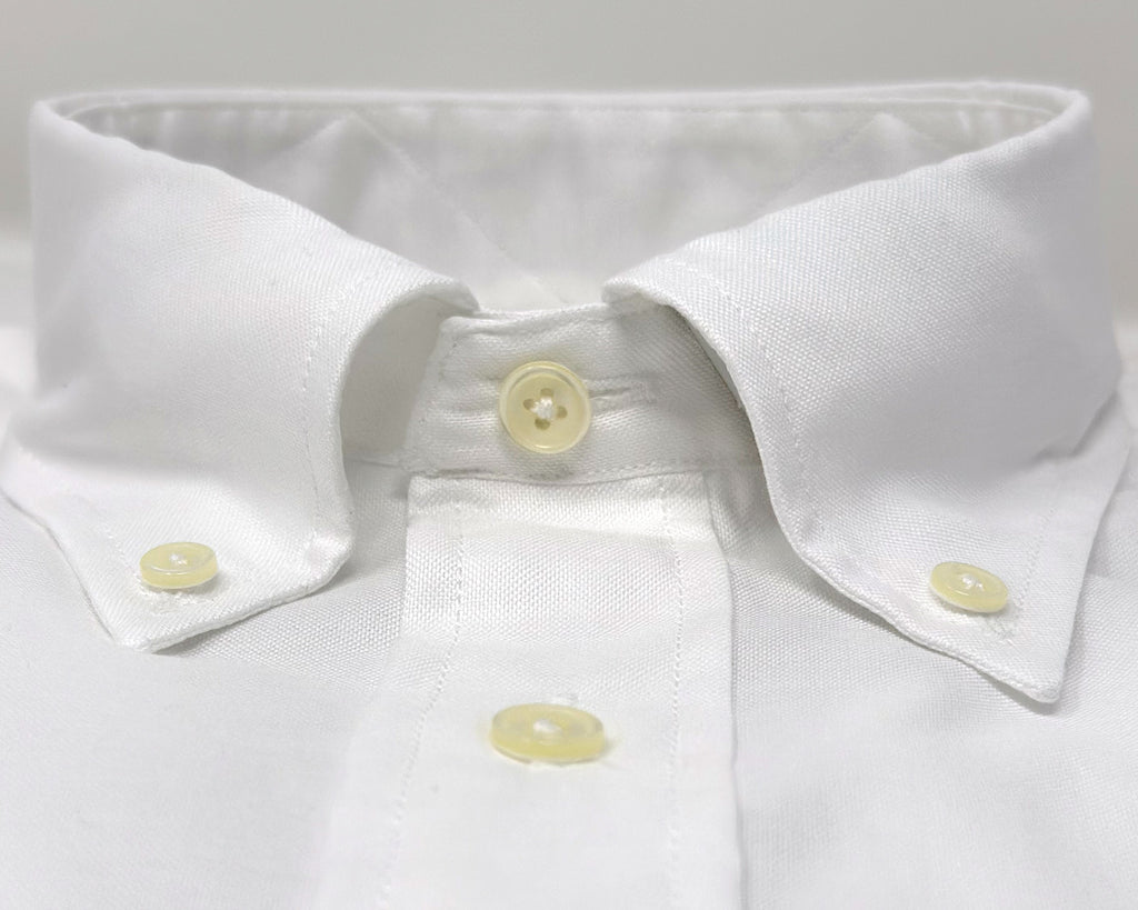 Men's White Oxford Button-Down Shirt Ike Behar Men's White Oxford Button-Down Shirt Ike Behar
