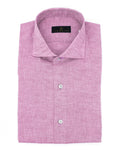Pink Hand Finished Italian Linen Shirt
