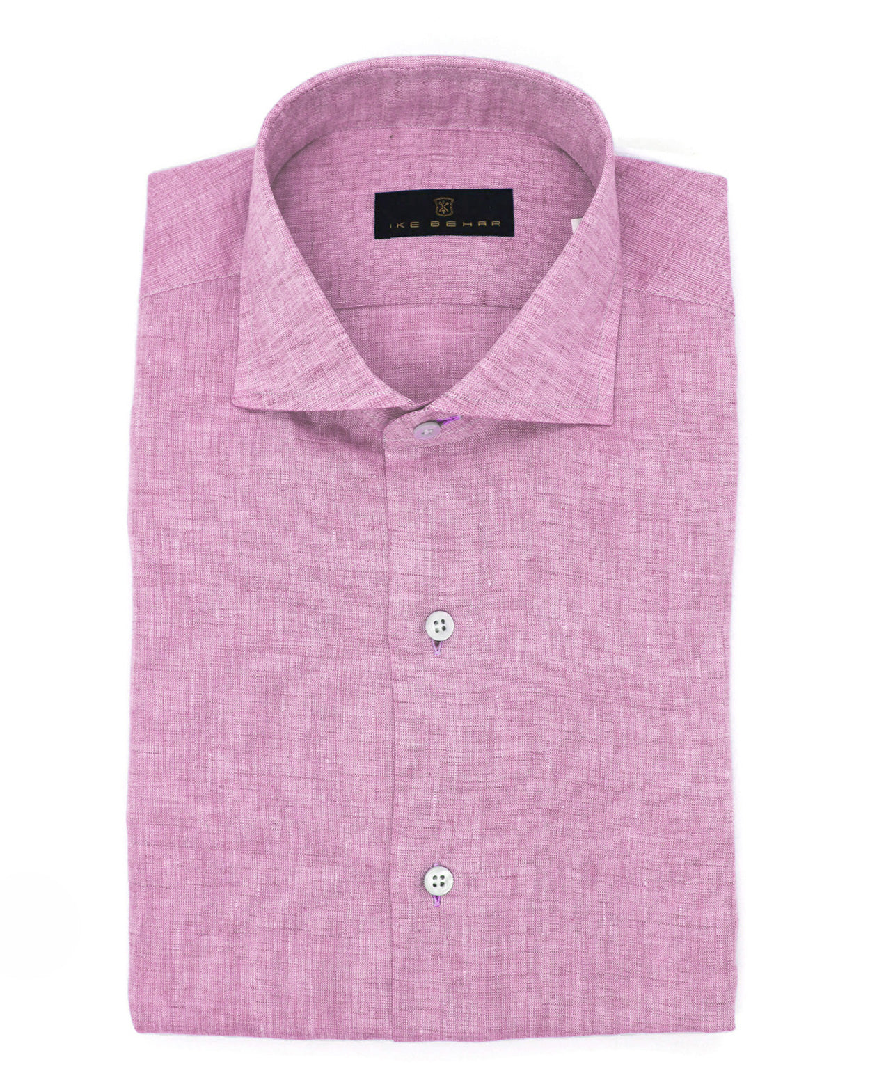 Pink Hand Finished Italian Linen Shirt