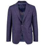 Men's plum check sport coat jacket made of 100% wool - Shop stylish high-quality mens sport coats by Ike Behar