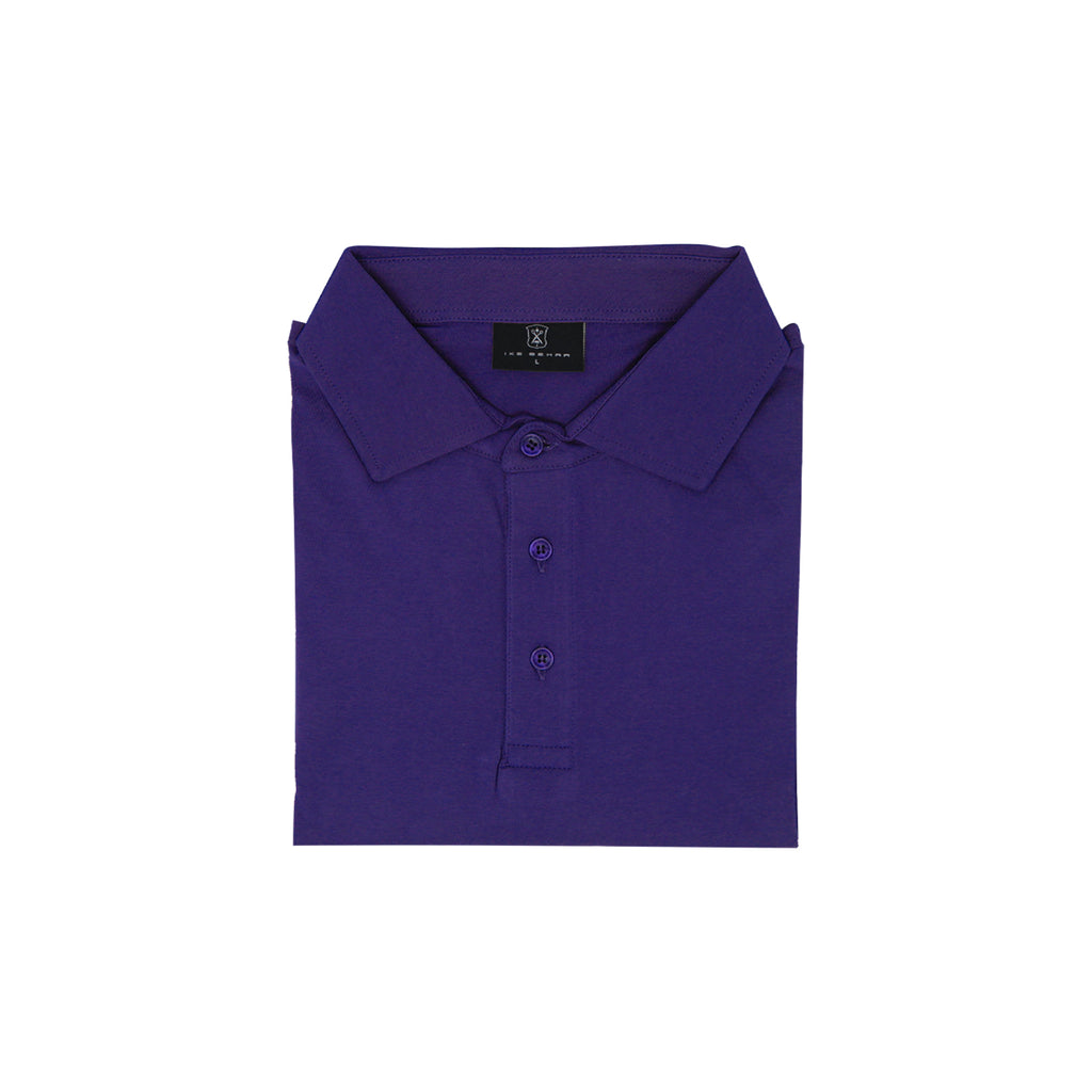 Men's purple three button polo T-shirt - Shop stylish high-quality mens polo t-shirt by Ike Behar
