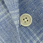 Men's sky blue and white check sport coat jacket made of linen cashmere blend - Shop stylish, high-quality mens jackets by Ike Behar