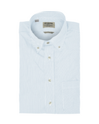 Men's sky blue stripe button-down shirt made of 100% cotton - Shop stylish high-quality mens shirts by Ike Behar